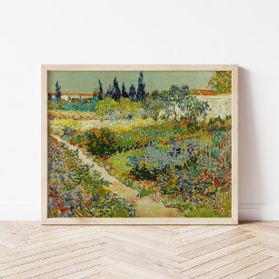 Affiche Jardin d'Arles   Vincent Van Gogh