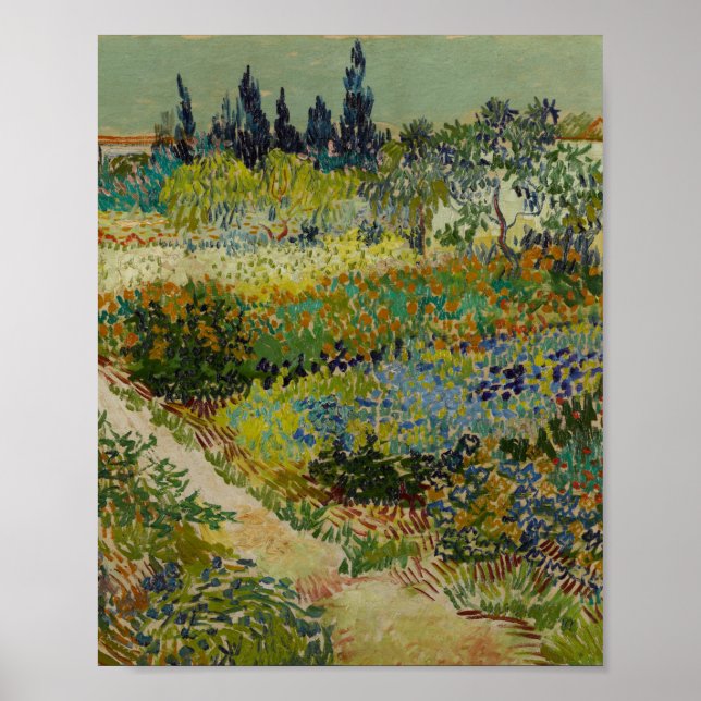 Affiche Jardin d'Arles - Vincent Van Gogh (Devant)
