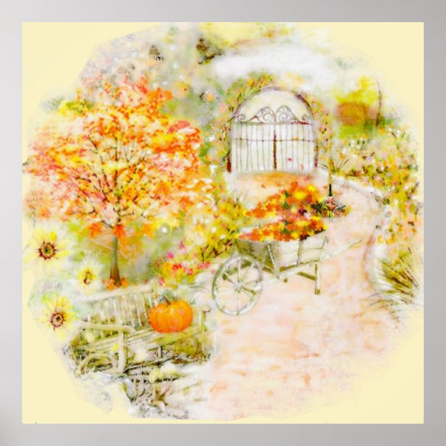 Affiche Jardin d'automne (Devant)