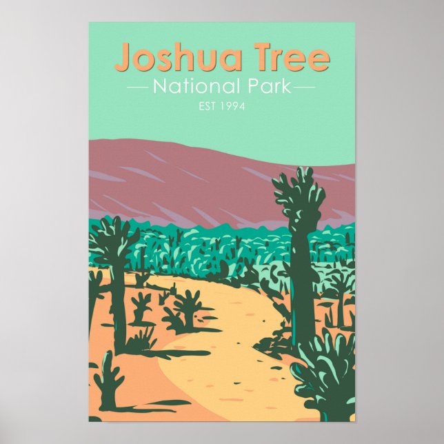Affiche Jardin de cactus de Joshua Tree National Park (Devant)