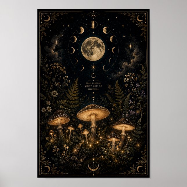 Affiche Jardin de Champignons Célestes  (Devant)