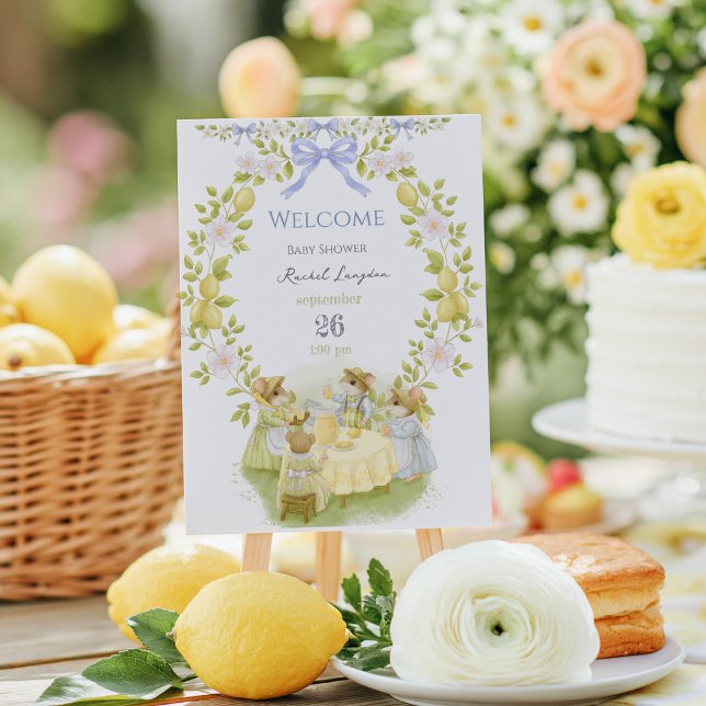Affiche Jardin de Citrons avec Souris Bienvenue (Créateur téléchargé)