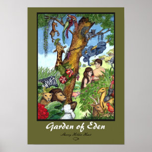 Affiche Jardin de copie d'Éden