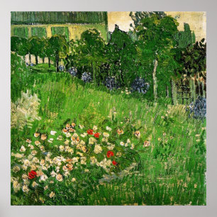 Affiche Jardin de Daubigny par Van Gogh