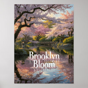 Affiche Jardin de fleurs de cerisier de Brooklyn Bloom