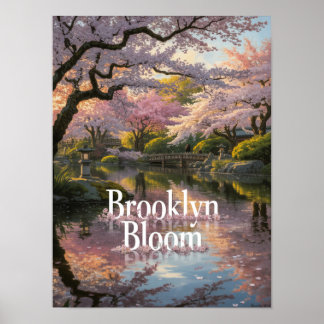 Affiche Jardin de fleurs de cerisier de Brooklyn Bloom