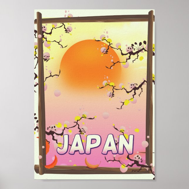 Affiche Jardin de fleurs du Japon (Devant)