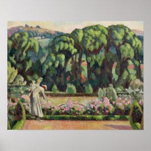 Affiche Jardin de l'artiste à Durbins, vers 1915 (huile su