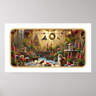 Affiche Jardin de Noël enchanté