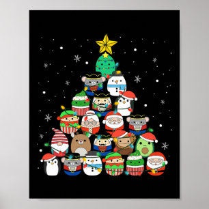 Affiche Jardin de Noël Lumières Squad Mallow Girls Bo