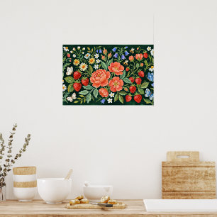 Affiche Jardin de paysage d'art folklorique