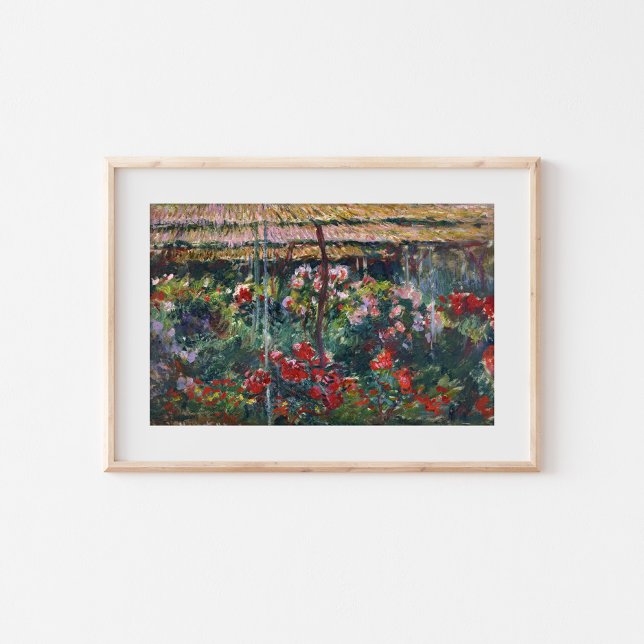 Affiche Jardin de pivoines | Claude Monet (Créateur téléchargé)