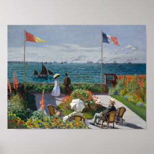 Affiche Jardin de Sainte-Adresse (1867) Claude Monet Art