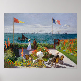 Affiche Jardin de Sainte-Adresse   CLAUDE MONET