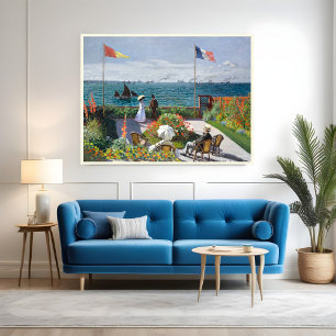 Affiche Jardin de Sainte-Adresse, Monet