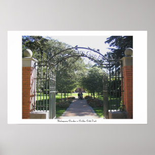 Affiche Jardin de Shakespeare à Golden Gate Park