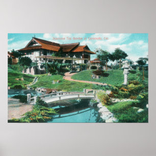 Affiche Jardin de thé japonaisCoronado, Californie
