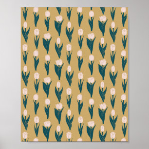 Affiche Jardin de Tulipes Roses