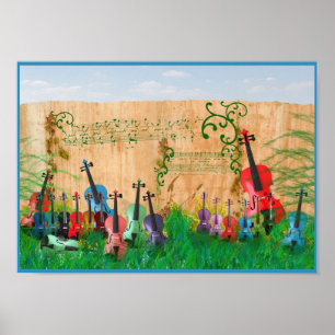 Affiche Jardin de violon