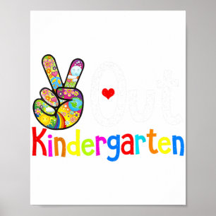 Affiche Jardin D'Enfants Journée Dernière De L'École Jardi
