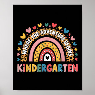 Affiche Jardin d'enfants où l'aventure commence Enfants Te