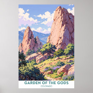 Affiche Jardin des Dieux, Colorado
