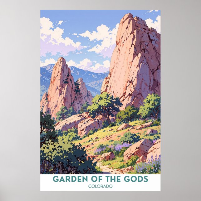 Affiche Jardin des Dieux, Colorado (Devant)