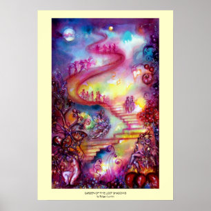 AFFICHE JARDIN DES OMBRES PERDUES / ESCALIERS MYSTIQUES