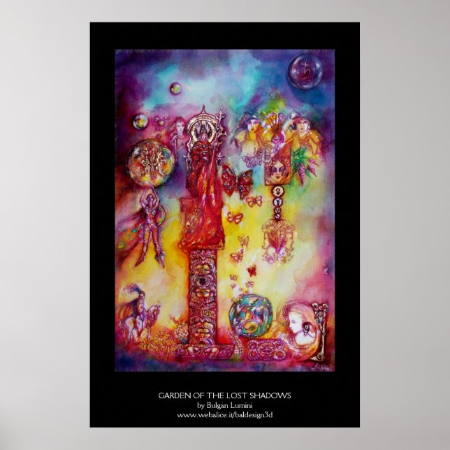 AFFICHE JARDIN DES OMBRES PERDUES, FÉES ET PAPILLONS (Devant)