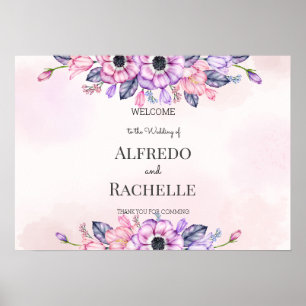 Affiche Jardin d'été Floral Mariage