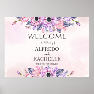 Affiche Jardin d'été Floral Mariage