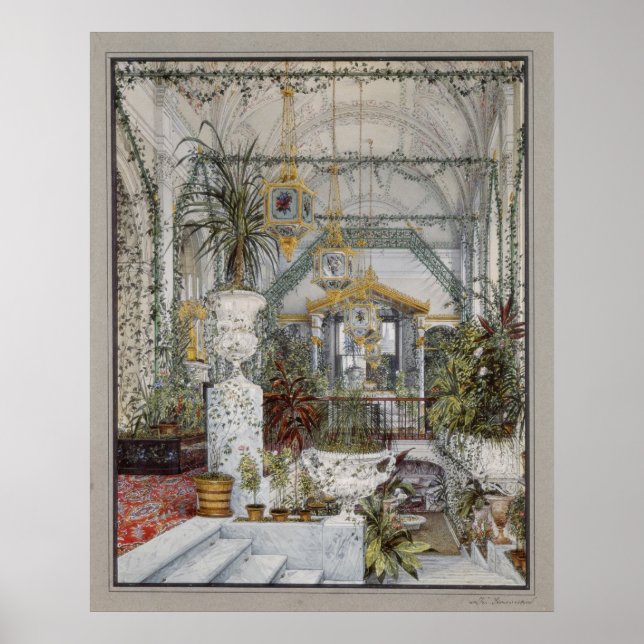 Affiche Jardin d'hiver de l'impératrice Alexandra Fyodorov (Devant)