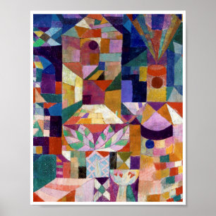 Affiche Jardin du château, Paul Klee