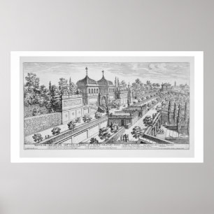 Affiche Jardin du duc de Parme sur la colline du Palatin,