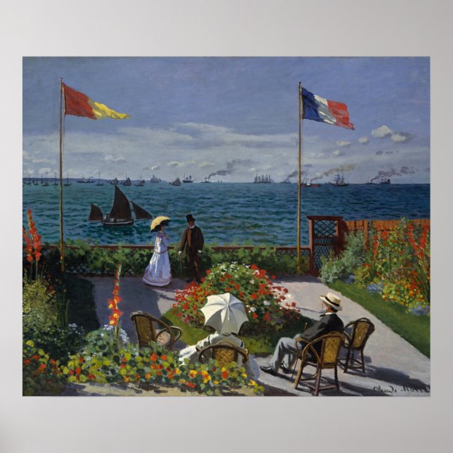Affiche Jardin du Monet à Sainte-Adresse (Devant)