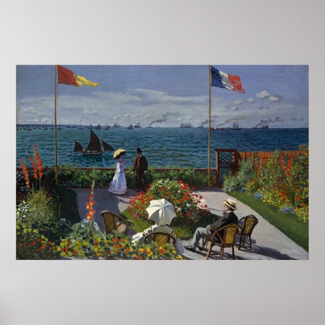 Affiche Jardin du Monet à Sainte-Adresse (Devant)