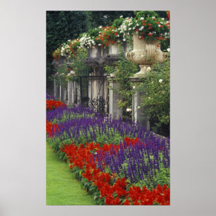 Affiche Jardin du palais Mirabell, Salzbourg, Autriche