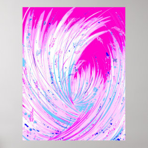 Affiche Jardin enchanté - Horizon rose