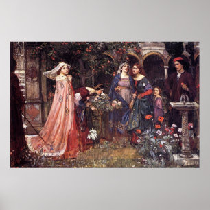 Affiche Jardin enchanté par John William Waterhouse
