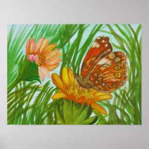 Affiche Jardin fleuri