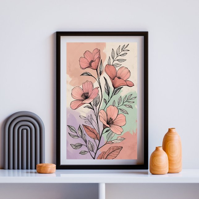 Affiche Jardin fleuri en terre cuite (Créateur téléchargé)