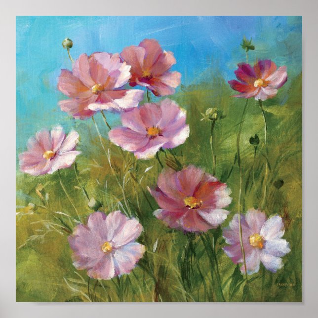 Affiche Jardin Floral Rose (Devant)