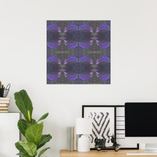 Affiche Jardin Floral Violet