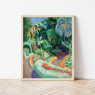 Affiche Jardin   Francisco Iturrino