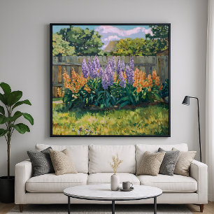 Affiche Jardin Garden - Style impressionniste Art Floral