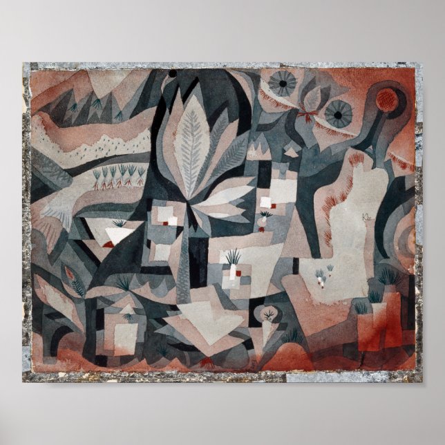 Affiche Jardin Glacière sec | Paul Klee | (Devant)