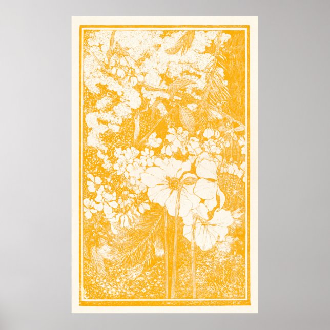 Affiche Jardin jaune (Devant)