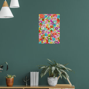 Affiche Jardin Joyeux en Fleur