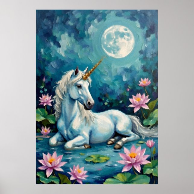 Affiche Jardin mystique de la licorne (Devant)