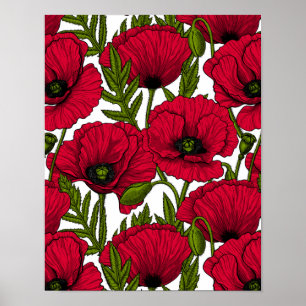Affiche Jardin Red Poppy 2